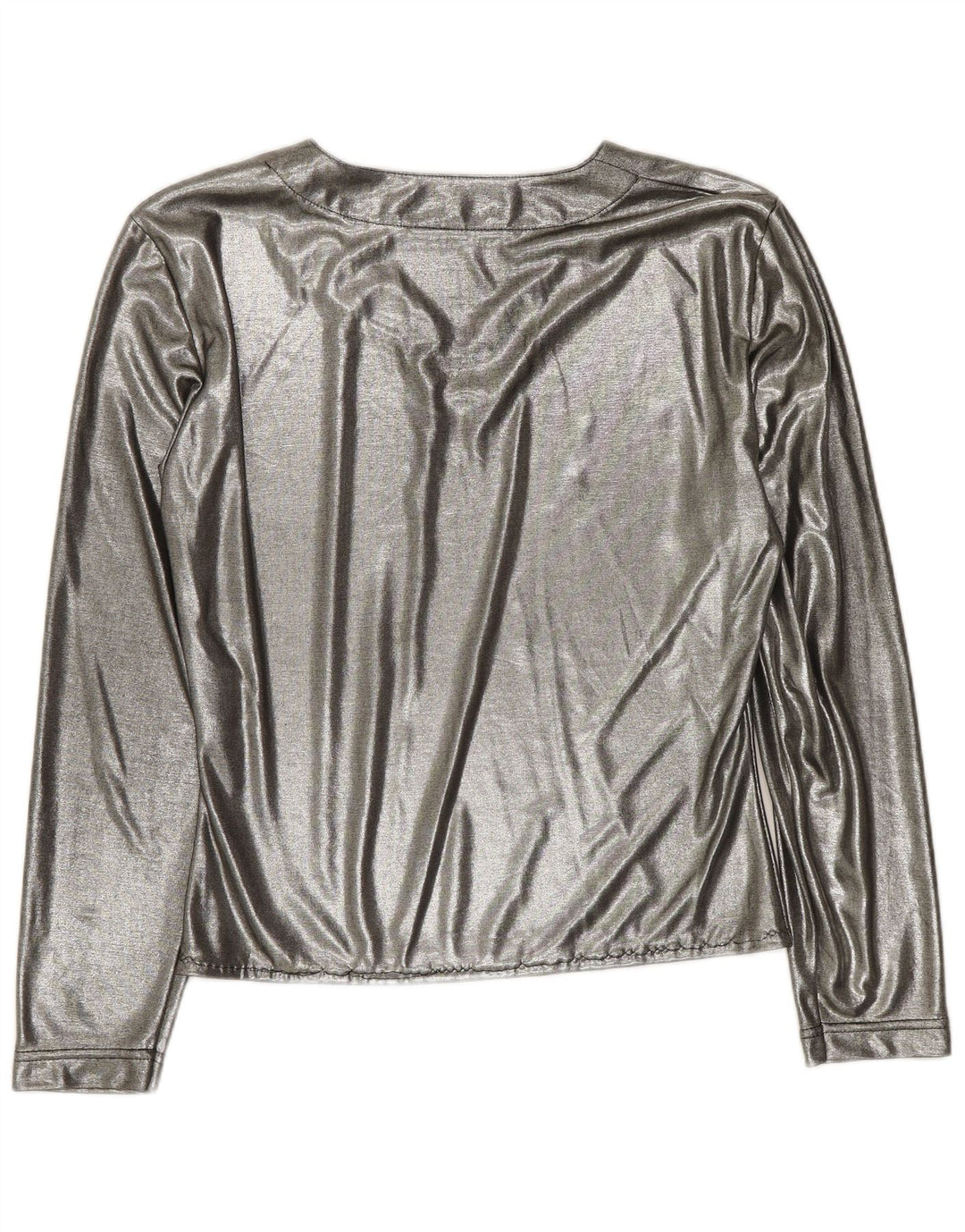 Bluză Prestige cu mânecă lungă pentru femei UK 12 Poliester argintiu mediu