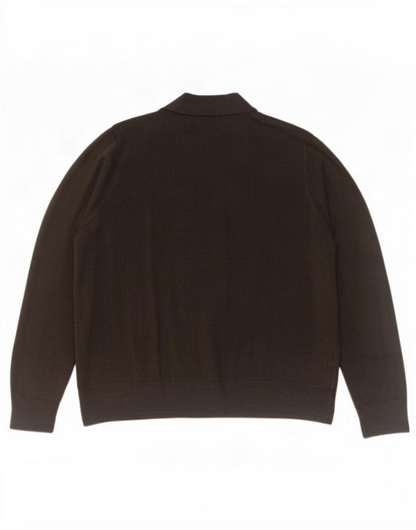 Pulover cardigan deschis pentru femei Marks & Spencer UK 18 XL negru acrilic