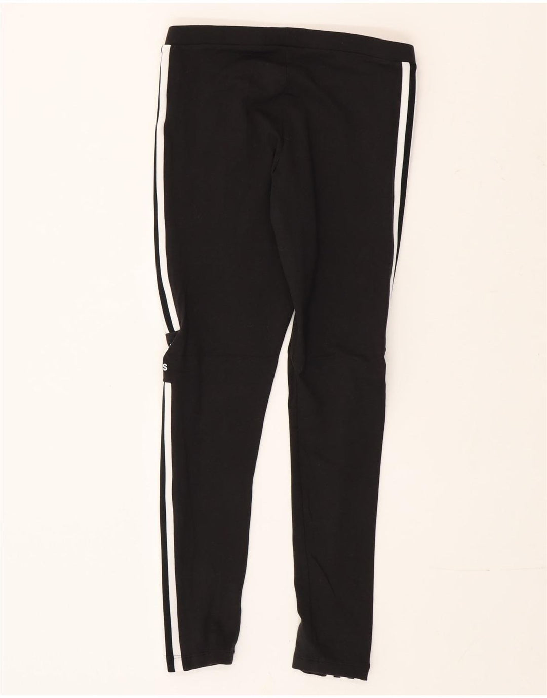Leggings grafic Adidas pentru femei UK 12, bumbac mediu negru