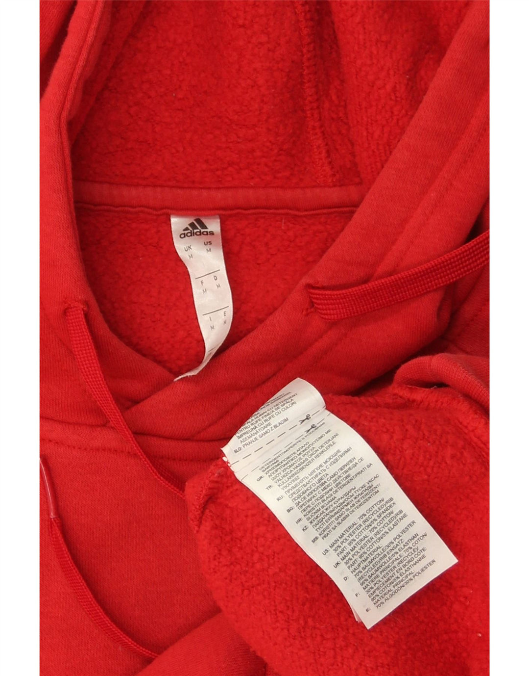 Pulover ADIDAS pentru bărbați, bumbac roșu mediu