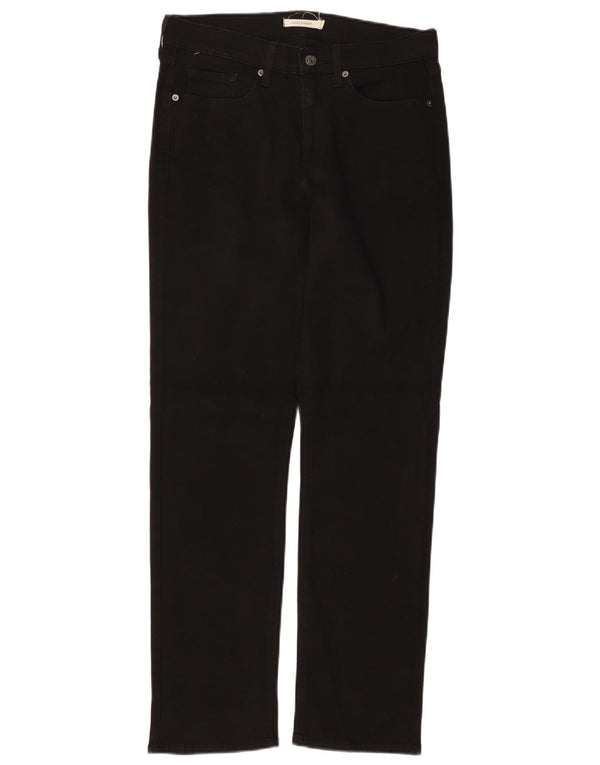 LEVI'S Womens Classic Straight Jeans W29 L32  Black Cotton