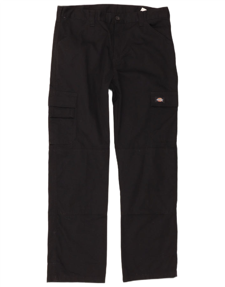Pantaloni cargo dritti pentru bărbați Dickies L34 L32 Poliester negru
