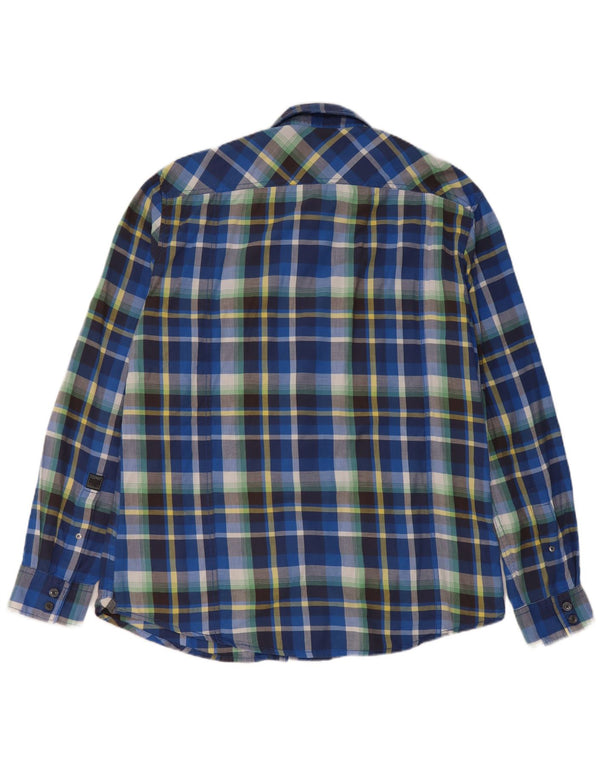 Cămașă pentru bărbați Esprit Flannel 2XL Blue Check Bumbac