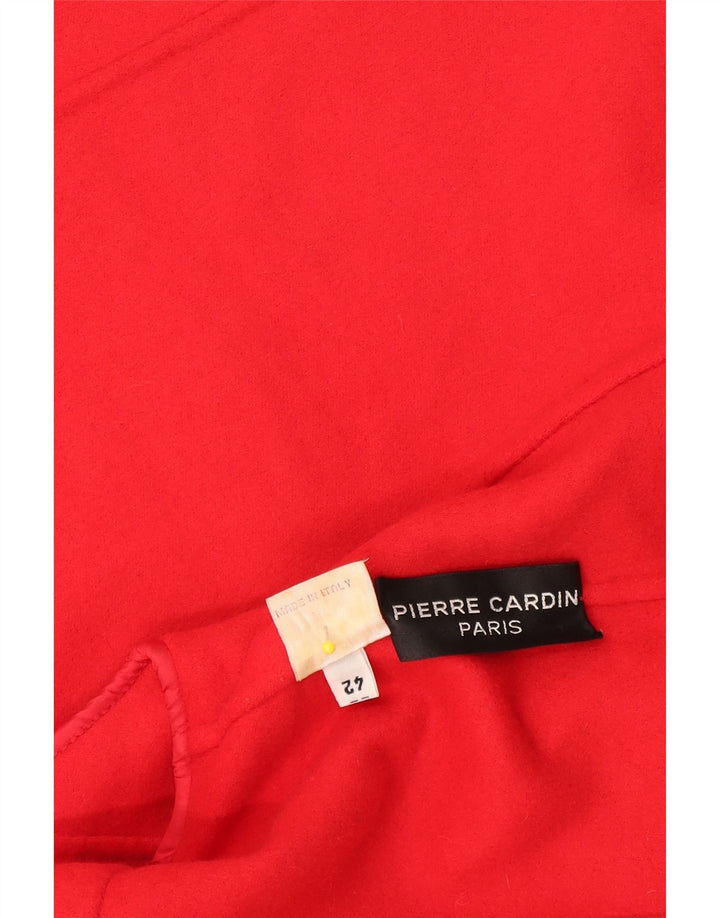 Jachetă Blazer Femei Pierre Cardin 1 Buton IT 42 Medium Roșu Lână Clasic