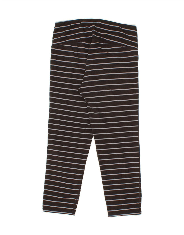ATHLETA Womens Leggings UK 8 Small  Black Striped Polyester Vintage Athleta and Second-Hand Athleta from Messina Hembry 