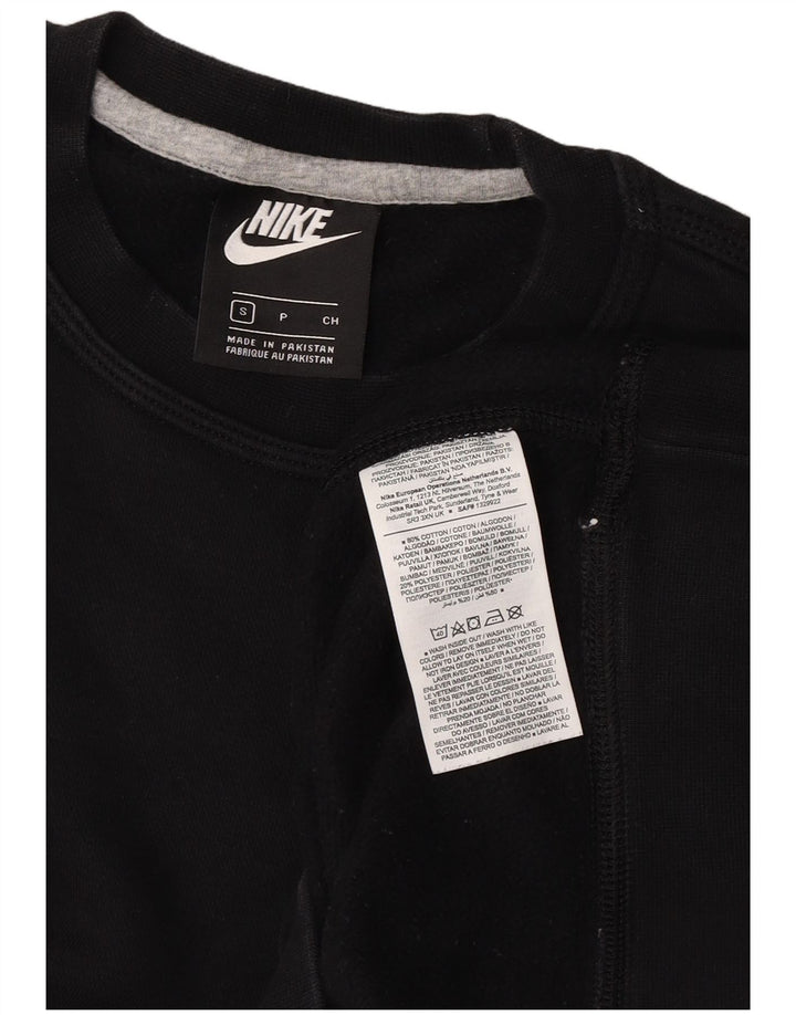 Pulover Nike pentru bărbați, bumbac mic, negru