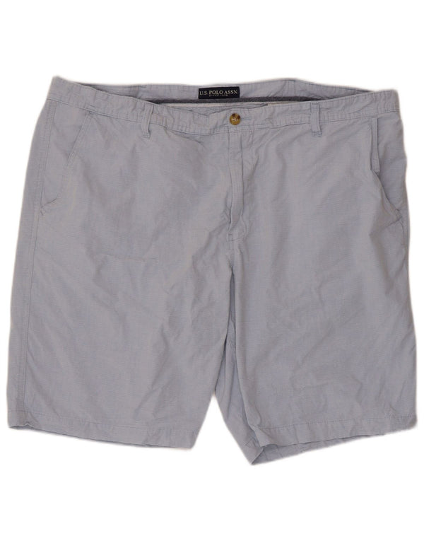 U.S. Polo Assn. Pantaloni scurți chino pentru bărbați W44 2XL, bumbac cu dungi albastre