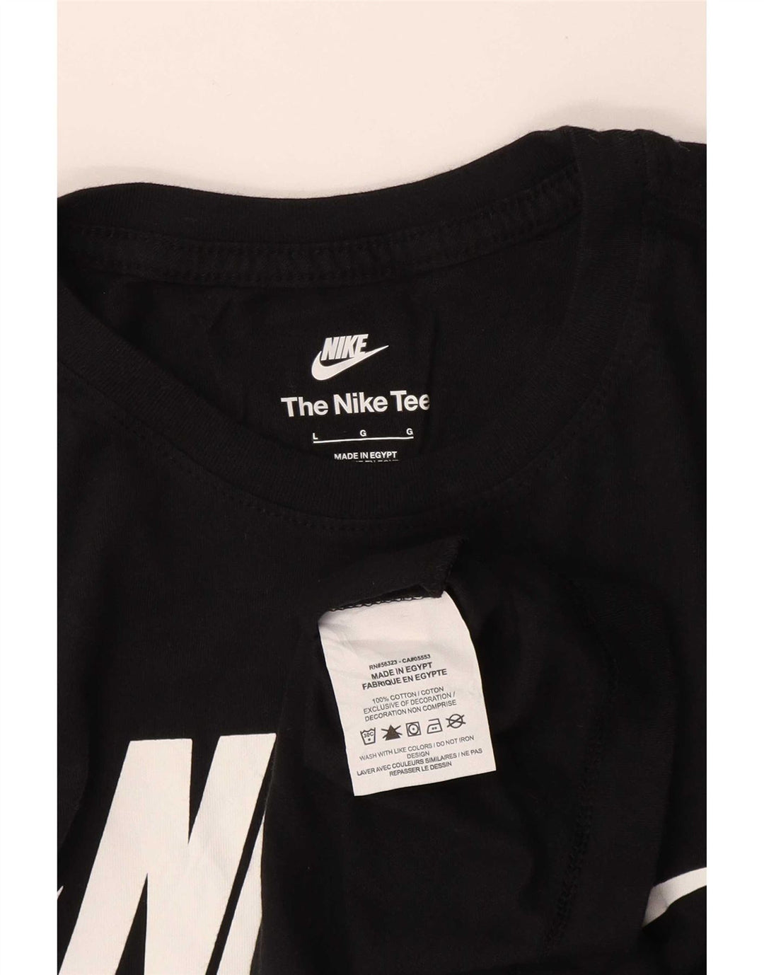 Tricou grafic Nike pentru bărbați Top mare din bumbac negru