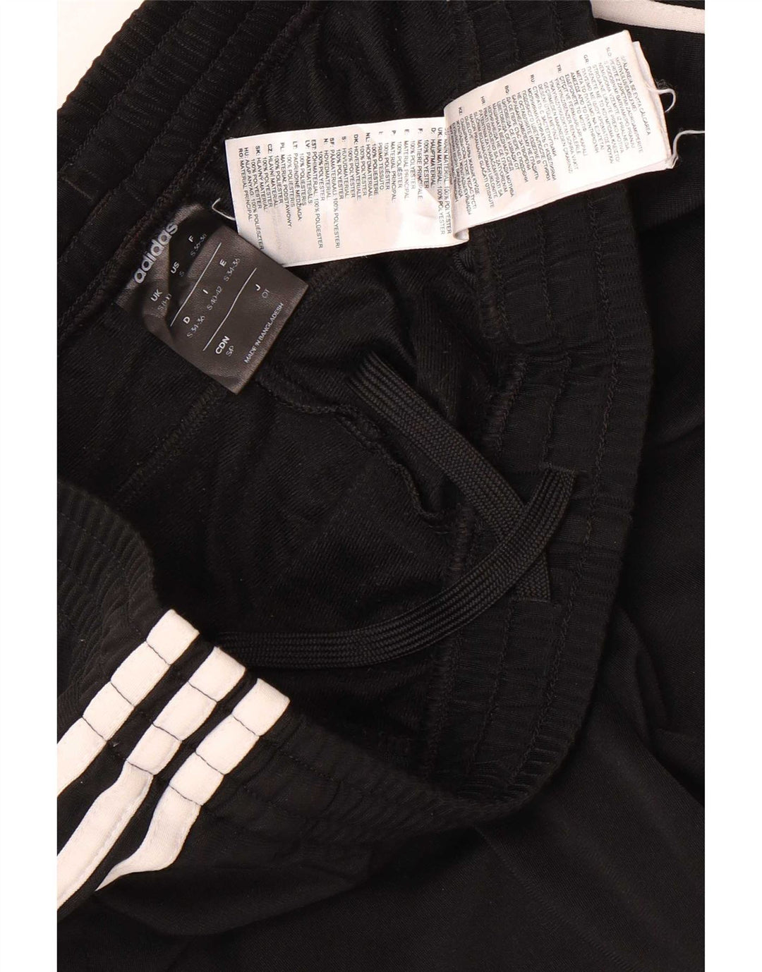 Pantaloni de trening Adidas pentru femei UK 8/10 Poliester negru mic