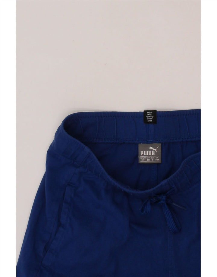 Pantaloni scurți sport PUMA pentru băieți 7-8 ani albaștri