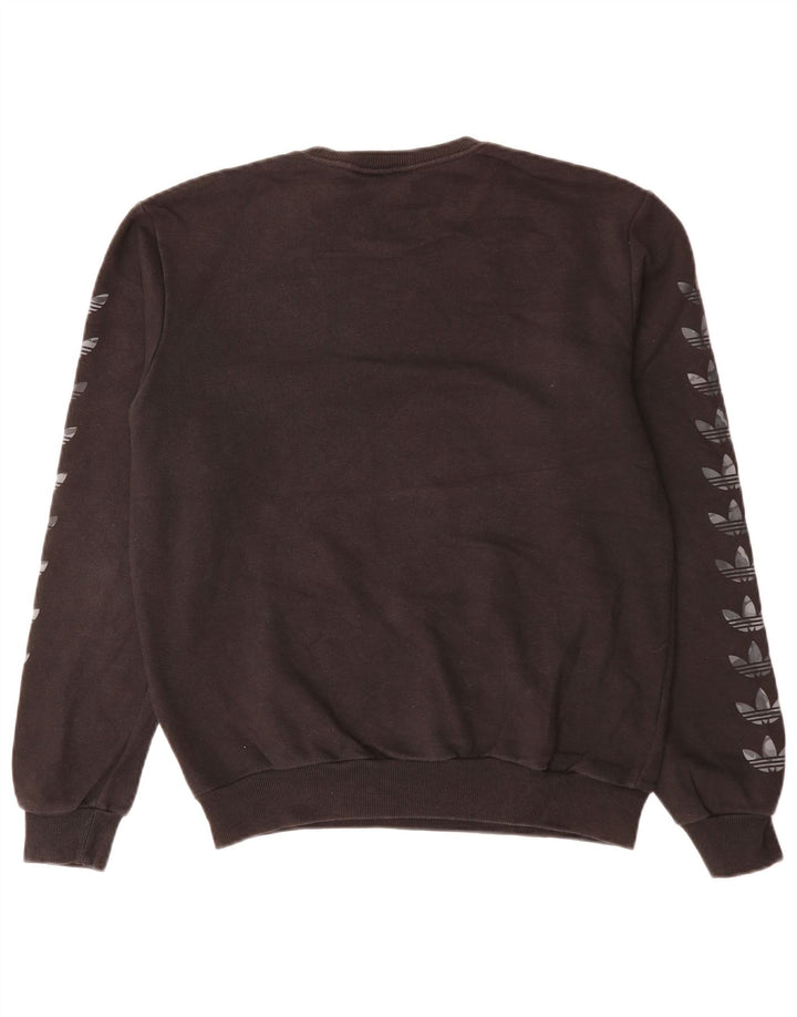 Hanorac grafic pentru bărbați ADIDAS Jumper XS bumbac negru