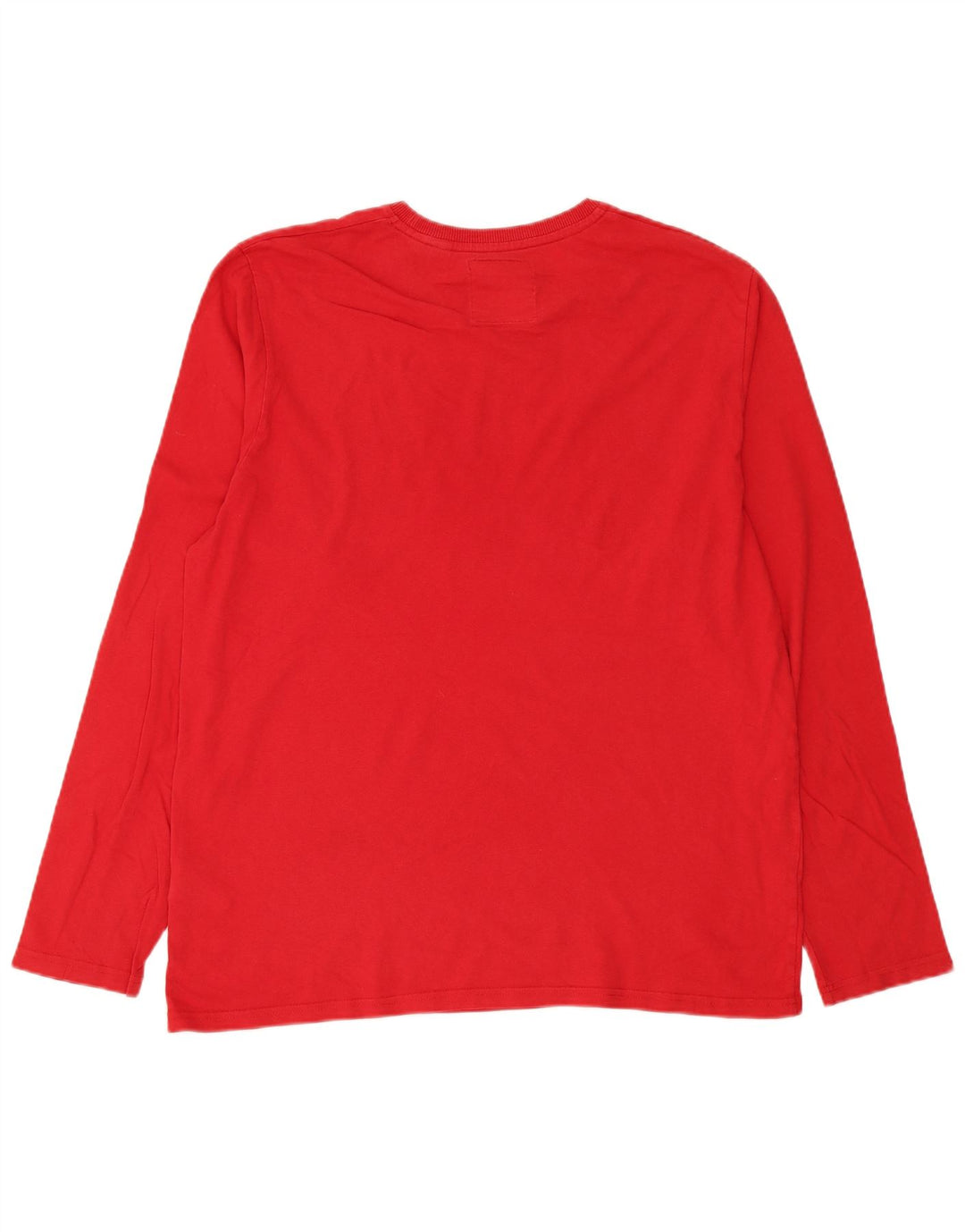 Top grafic pentru bărbați Superdry cu mânecă lungă 3XL, bumbac roșu Modern