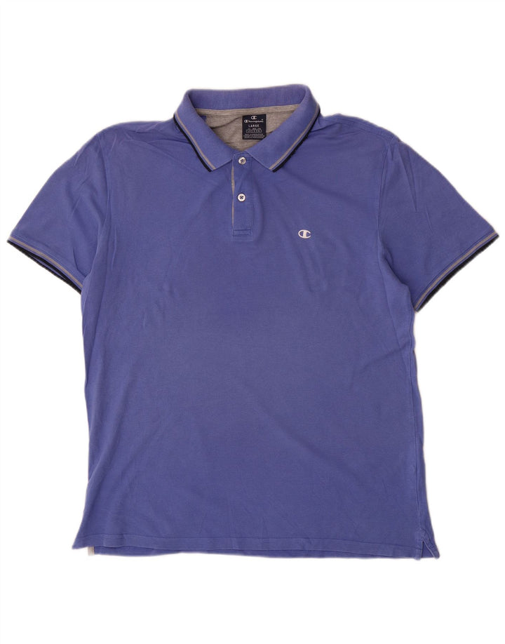 Tricou polo pentru bărbați Champion, mare, albastru, bumbac