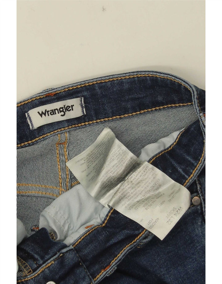 Blugi skinny pentru femei Wrangler W24 L32 albastru
