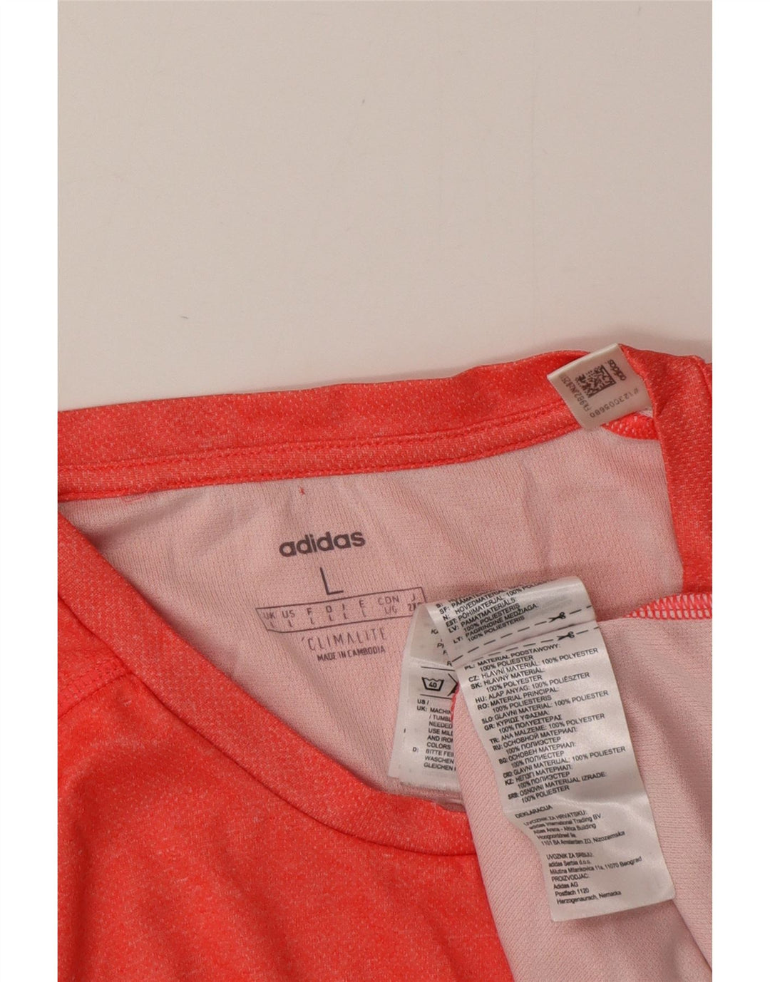 Tricou Adidas Climalite pentru bărbați Top mare poliester roșu