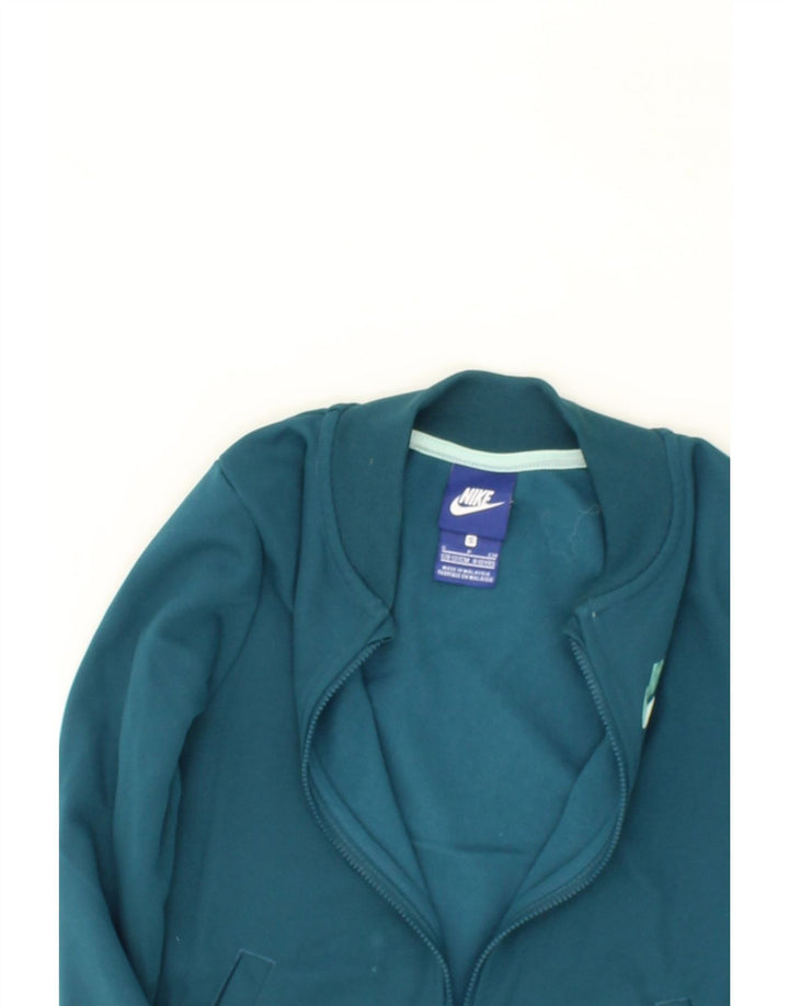 NIKE Boys Graphic Tracksuit Top Jacket 8-9 Years Small  Blue Polyester Vintage Nike and Second-Hand Nike from Messina Hembry 