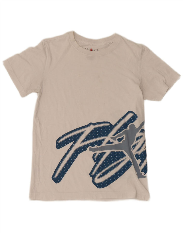 Tricou grafic Jordan pentru băieți Top 12-13 ani mare alb