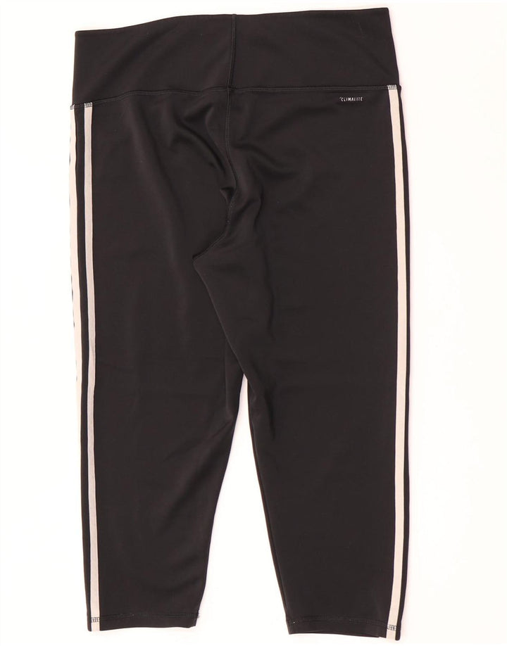 Leggings Adidas Climalite Capri pentru femei Marea Britanie 16/18 Poliester negru mare