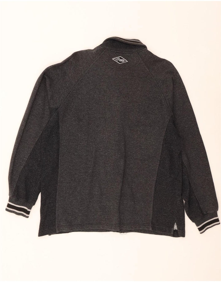 Pulover cardigan pentru bărbați Asics, bumbac cu dungi, gri mediu