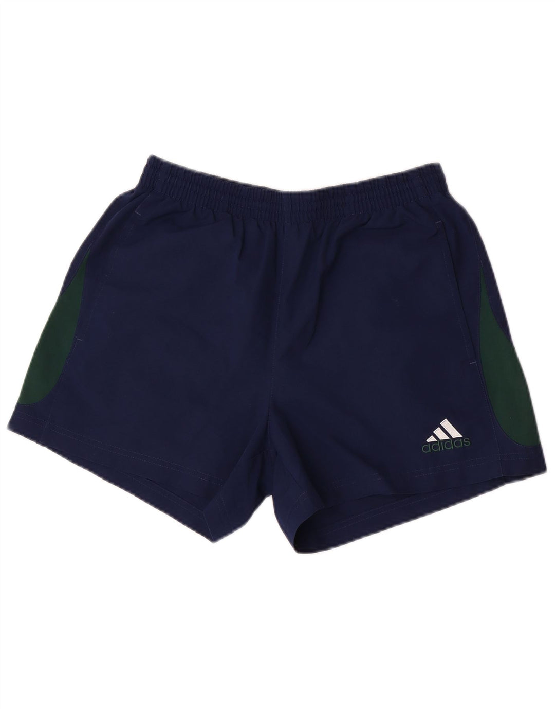 Pantaloni scurți sport Adidas pentru bărbați, medii, bleumarin, poliester color bloc