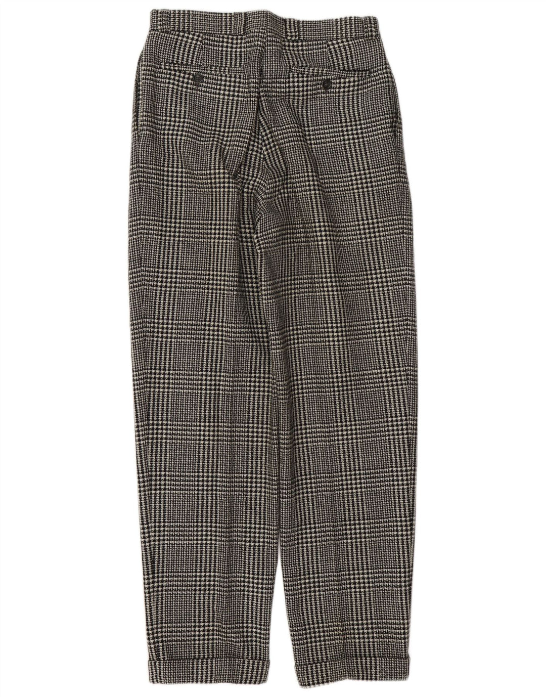 Pantaloni de costum vintage pentru bărbați, L30 L32, carouri gri