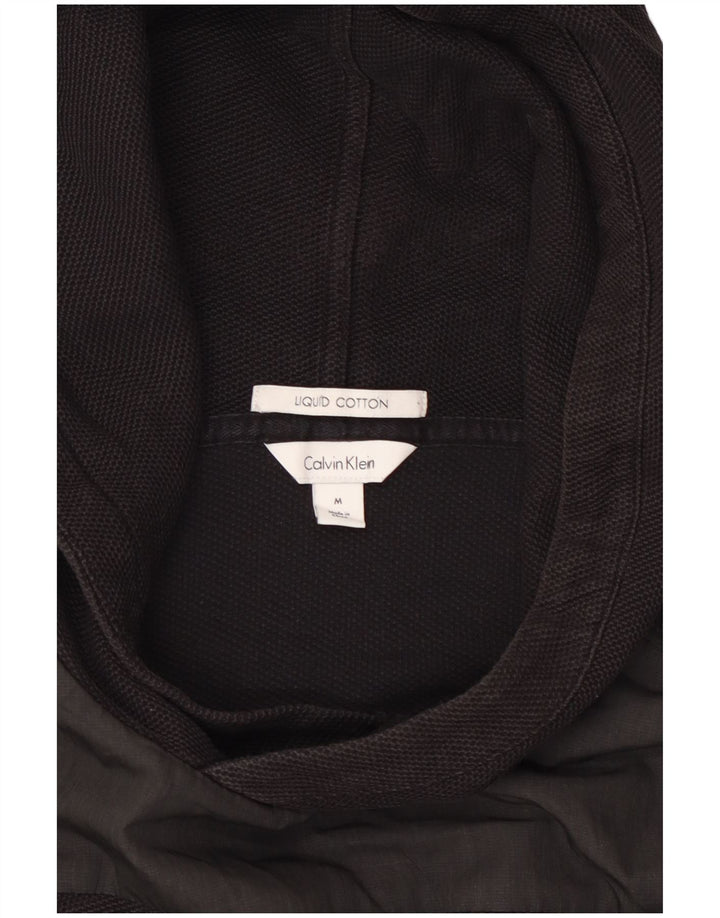 Pulover Calvin Klein pentru bărbați, negru mediu, bloc de culoare