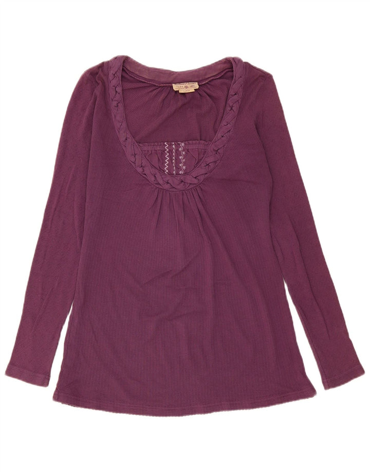 Marlboro Classics Top pentru femei cu mânecă lungă UK 14 Large Violet