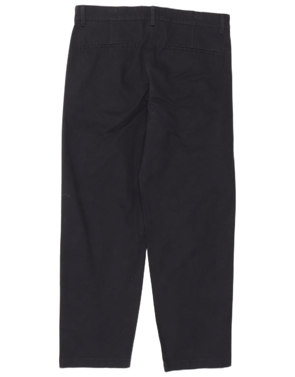 Pantaloni chino pentru bărbați Marks & Spencer Pegged Medium L34 L29 Bleumarin