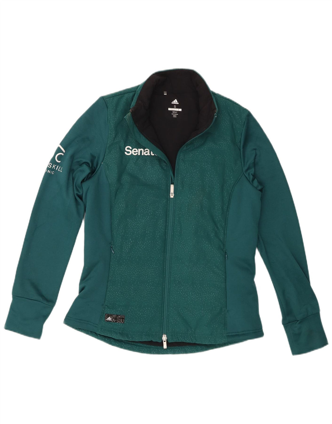 Jachetă de top pentru trening cu grafică Adidas pentru bărbați, poliester verde mic