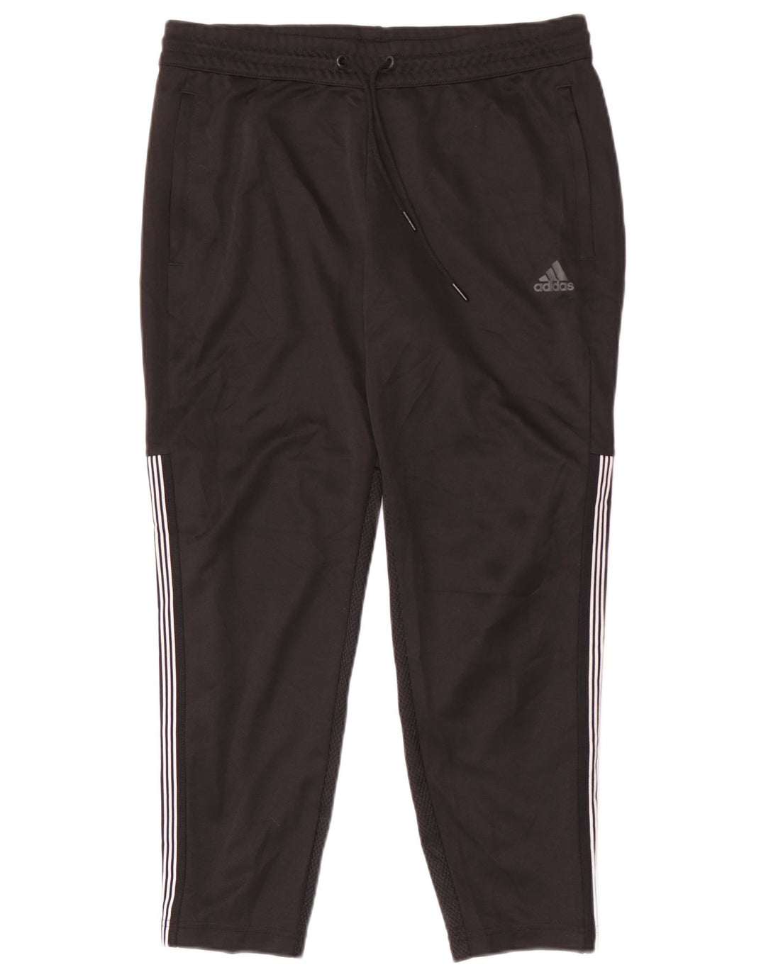 Pantaloni de trening Adidas pentru bărbați, poliester mediu negru