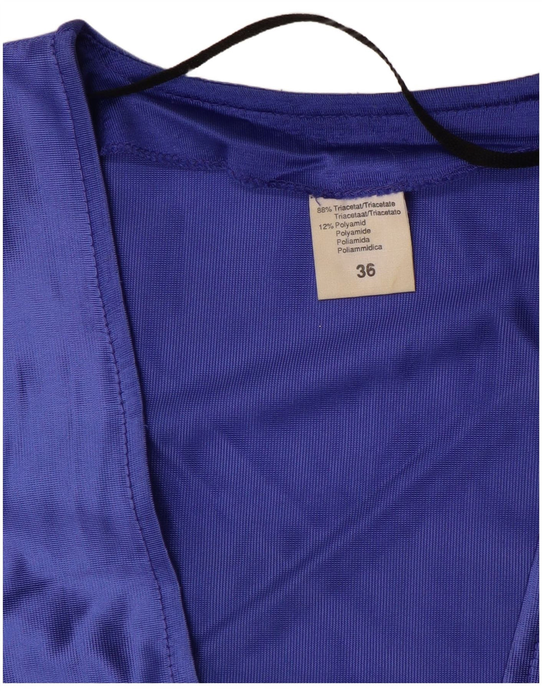 VINTAGE Womens Bolero Top EU 36 Small Purple Triacetate