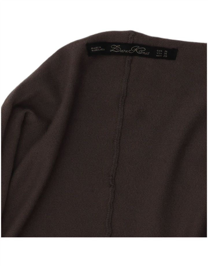 Pulover cardigan deschis pentru femei Zara UK 14 Gri mediu