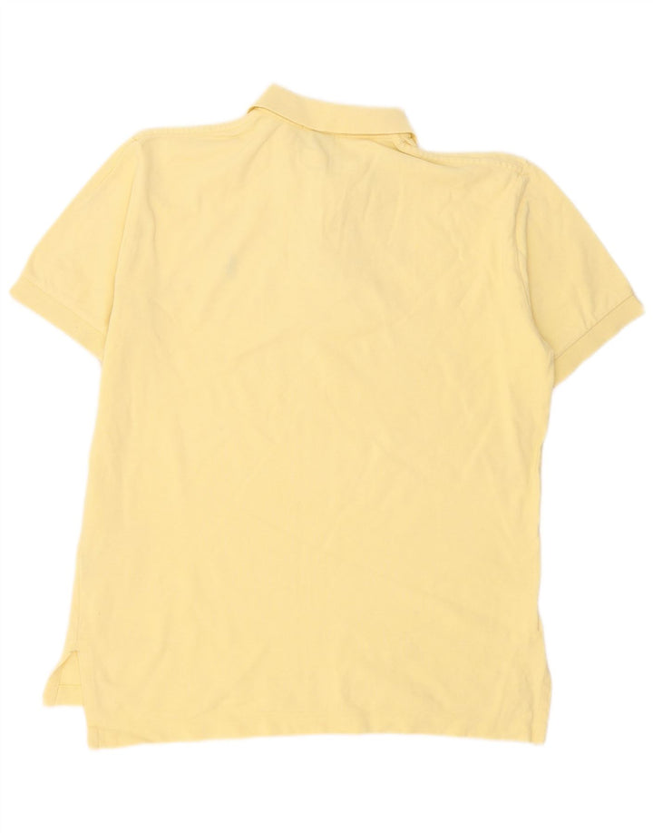 Cămașă Polo Ralph Lauren pentru bărbați din bumbac galben mediu