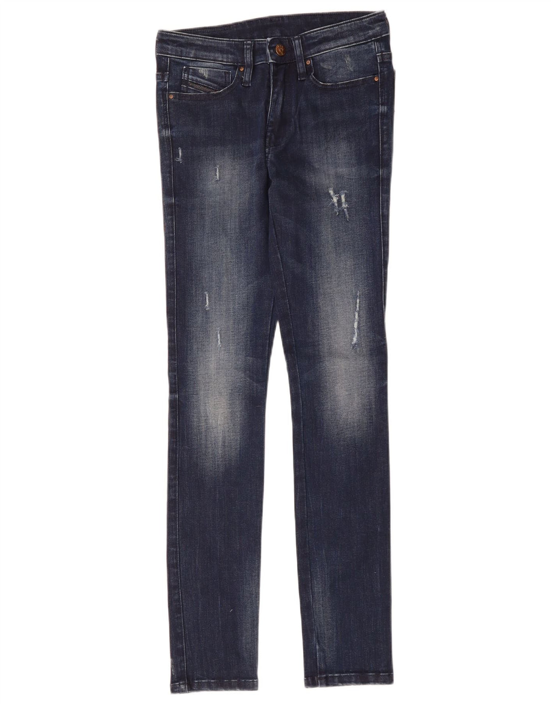 DIESEL Blugi skinny distressed pentru femei W26 L29 bumbac albastru