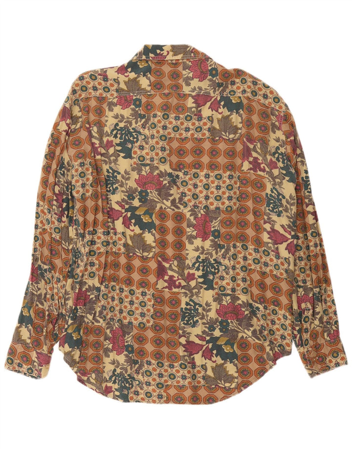 Cămașă Bărbați VINTAGE XL Bej Floral