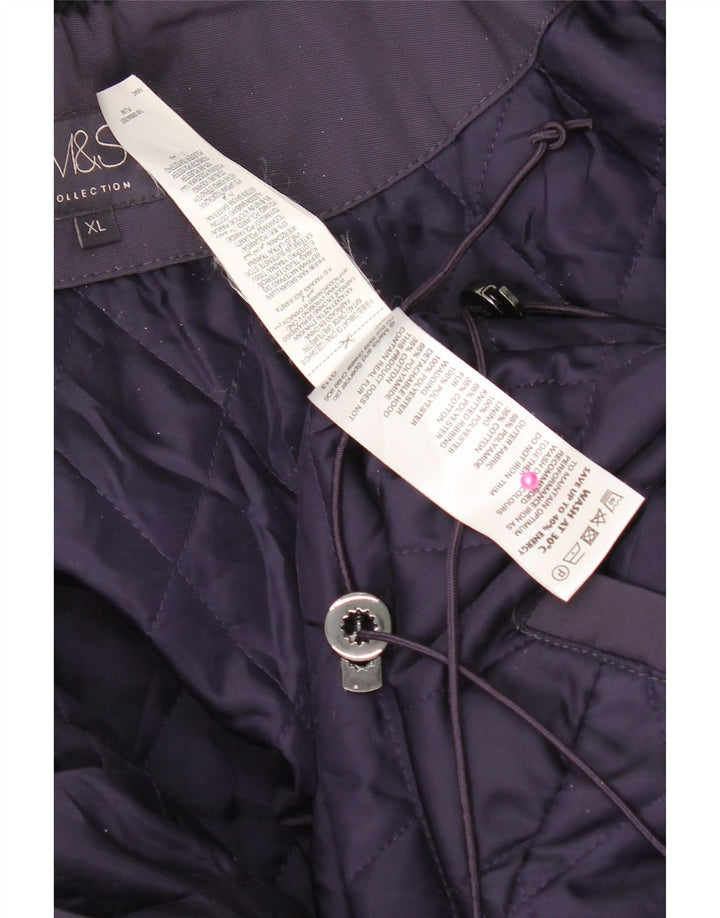 Palton căptușit pentru femei Marks & Spencer UK 18 XL violet poliamidă