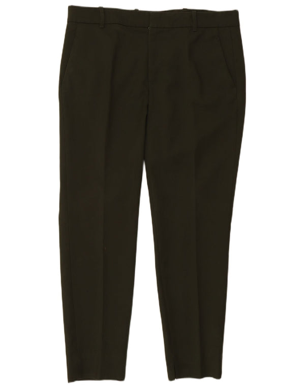 Pantaloni de costum slim pentru femei cu talie înaltă Zara L30 L29 bumbac kaki