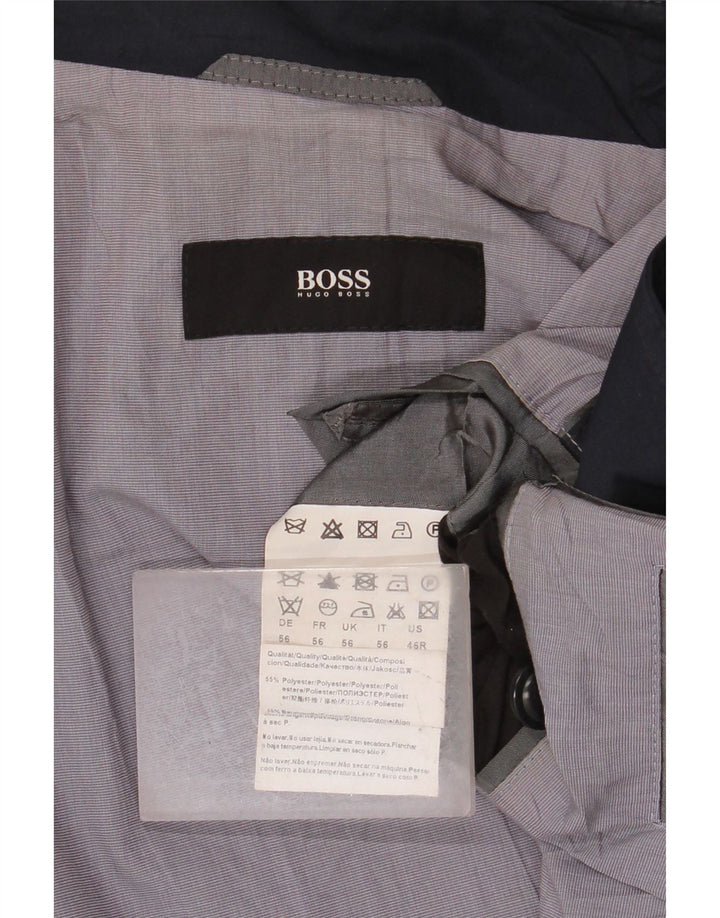 Palton pentru bărbați HUGO BOSS IT 56 3XL Poliester bleumarin