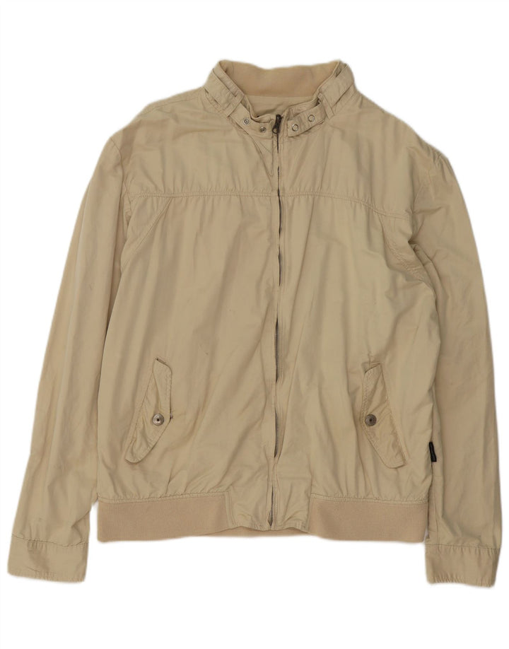Bomber pentru bărbați Sergio Tacchini UK 44 2XL Bej Bumbac