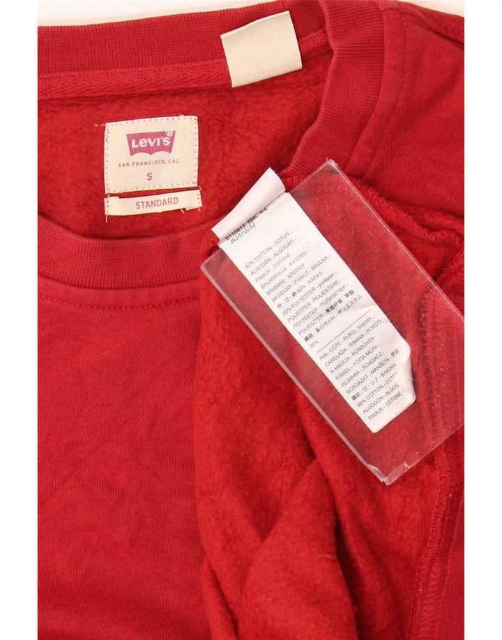 Pulover Levi's Standard pentru bărbați, bumbac roșu mic
