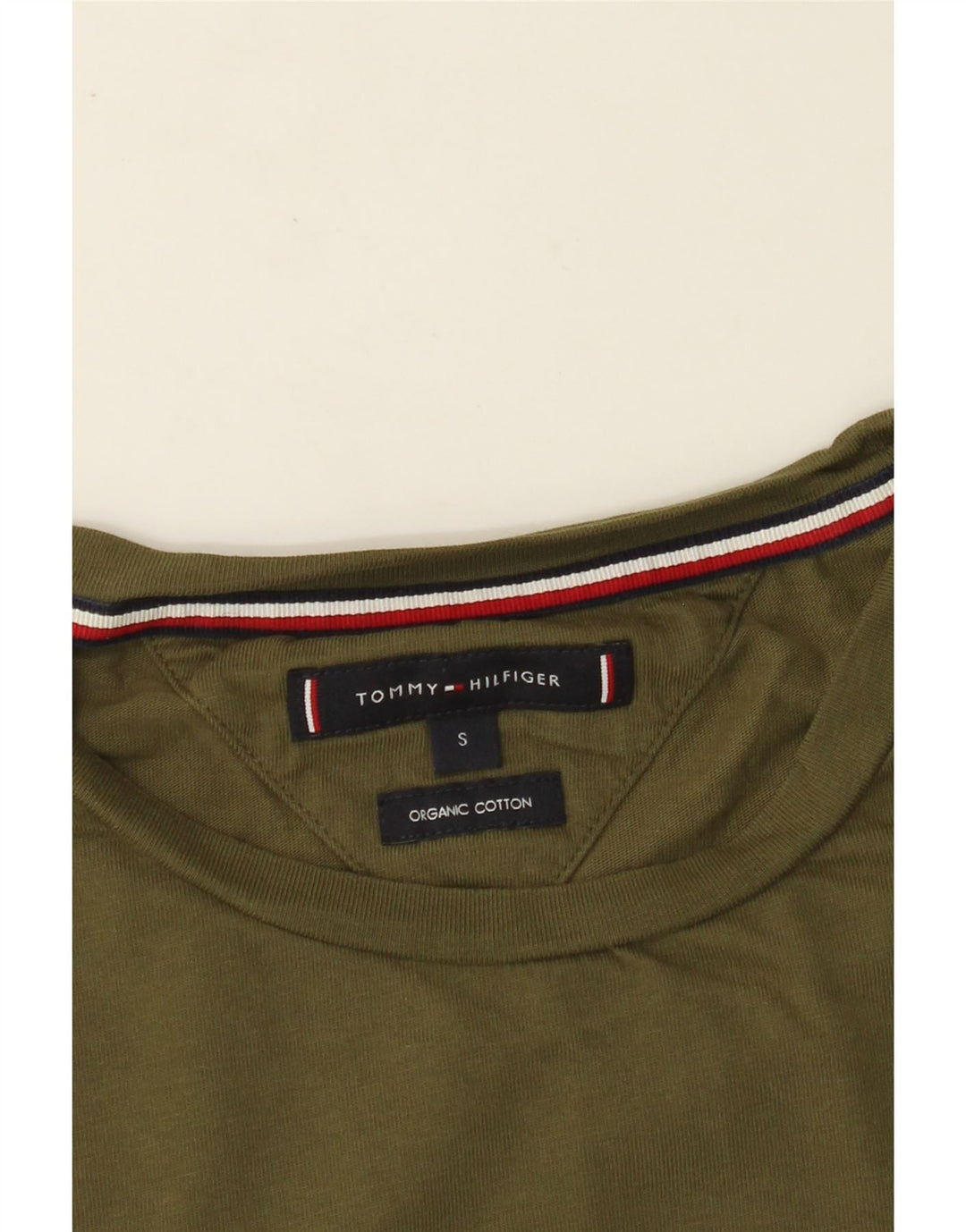TOMMY HILFIGER Tricou grafic pentru bărbați Top mic bumbac kaki