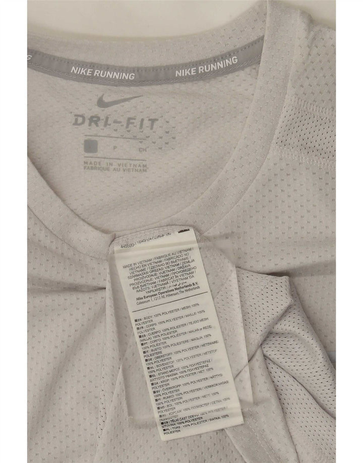 Tricou Nike Dri Fit pentru bărbați Top mic, gri, poliester