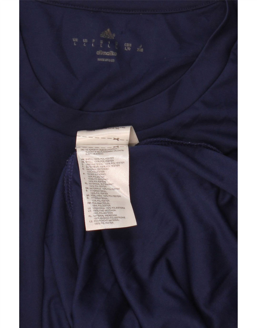 Tricou Adidas Climalite pentru bărbați Top mare poliester bleumarin