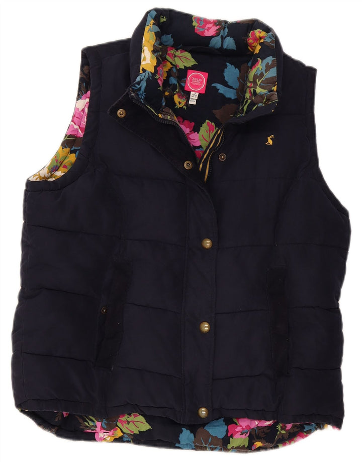 Gilet căptușit pentru femei Joules UK 18 XL bleumarin poliester
