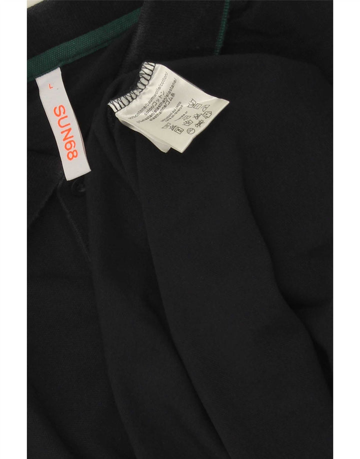 Tricou polo pentru bărbați Sun68, mare, bleumarin, bumbac