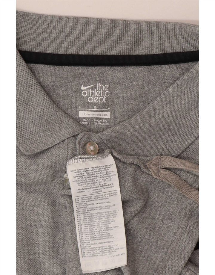 Tricou polo Nike pentru bărbați, mare, gri, bumbac