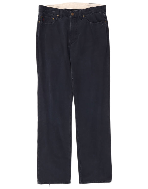 Pantaloni casual drepti pentru bărbați Polo Ralph Lauren L36 L34 Bumbac bleumarin