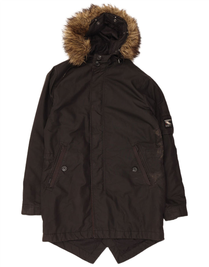 Jachetă parka cu glugă Superdry pentru bărbați UK 38 Medium Khaki