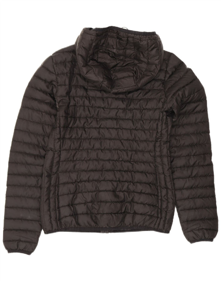 Jachetă căptușită cu glugă Superdry pentru femei UK 6 XS poliester negru