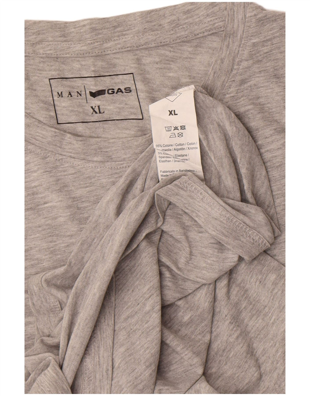 Tricou Gas barbati Top XL bumbac gri